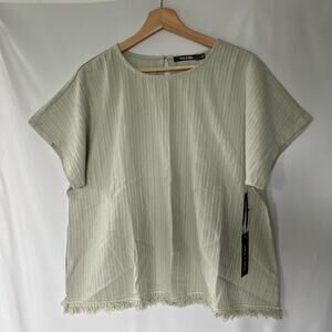 Anthropologie Doe & Rae Shirt- NWT Women's Size L - Sage Green